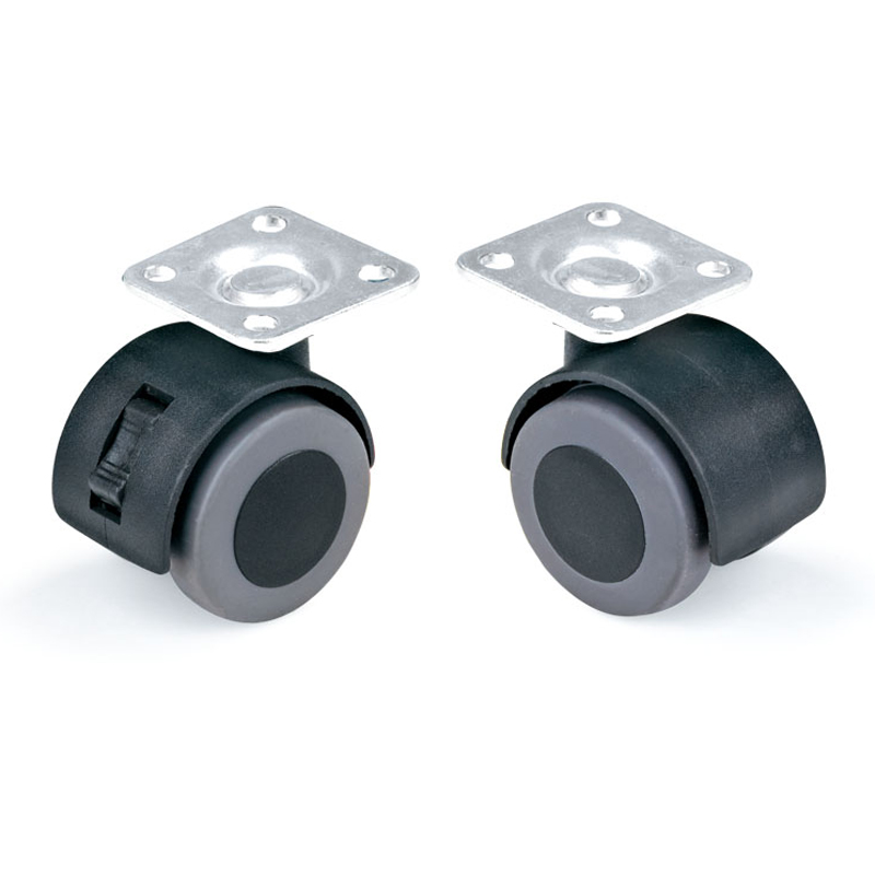 1-1/2” TPE Wheels - Top Plate or Threaded Stem Mounting - Non-mark